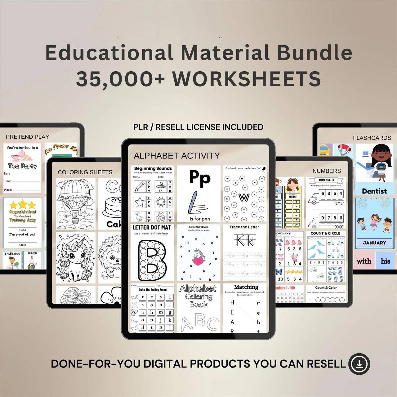 35,000+ Done-for-You Educational Resources Bundle – Instant Access with MRR/PLR