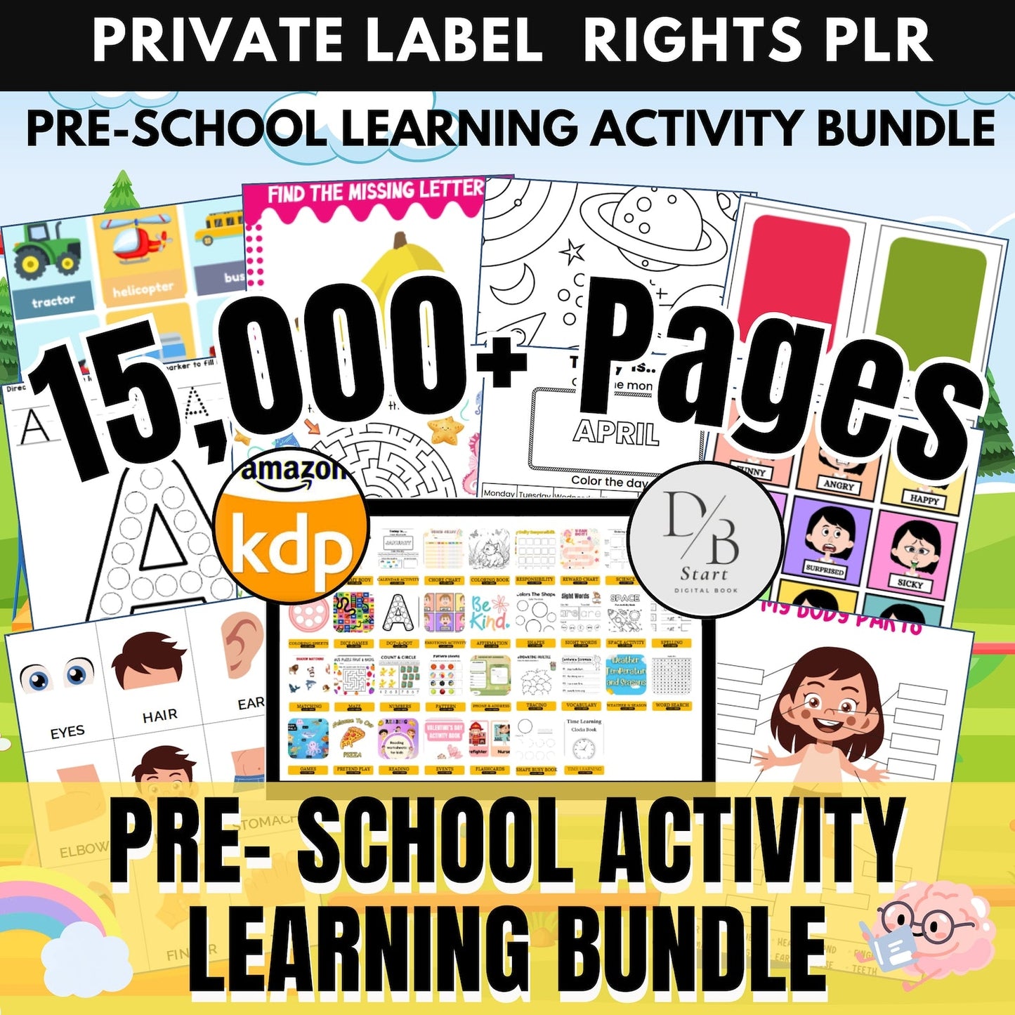 Back to School Mega Bundle: +15000 Activity Books & Coloring Pages with Resell Rights