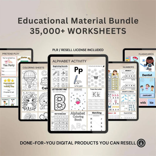 35,000+ Done-for-You Educational Resources Bundle – Instant Access with MRR/PLR
